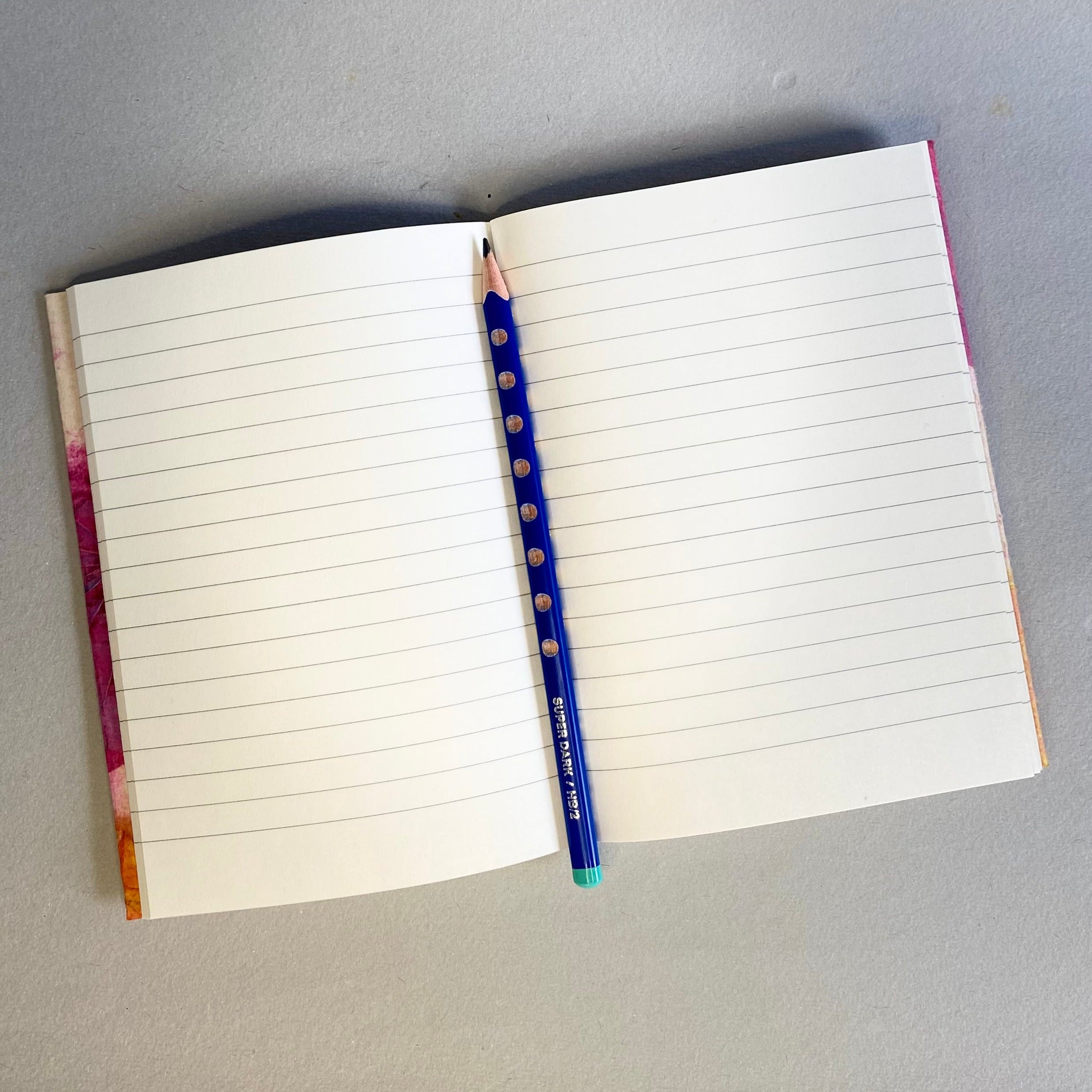 Handmade Flying Object Notebooks | Journals with leaves imprints| Rule ...