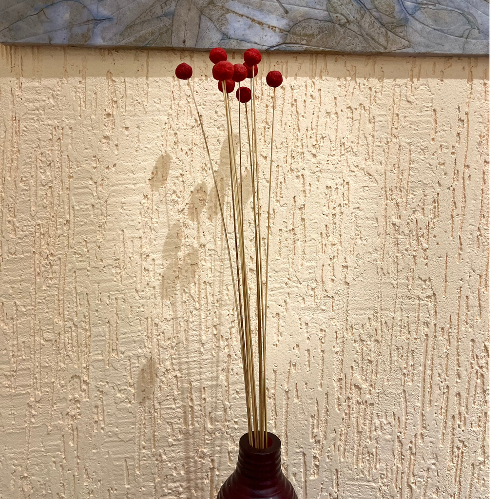 handmade paper mache flower, perfect for home decore red colour recycled paper mache flower perfect for gifts